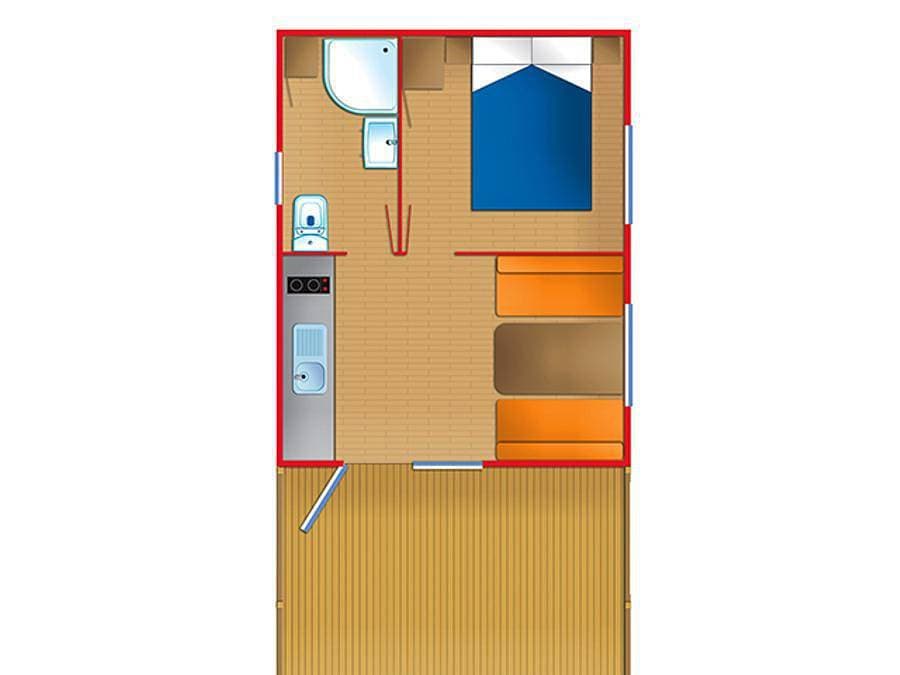 Foto 13 von 33: Camping Sitava Milfontes - Mobilheim 2 personen - Venus