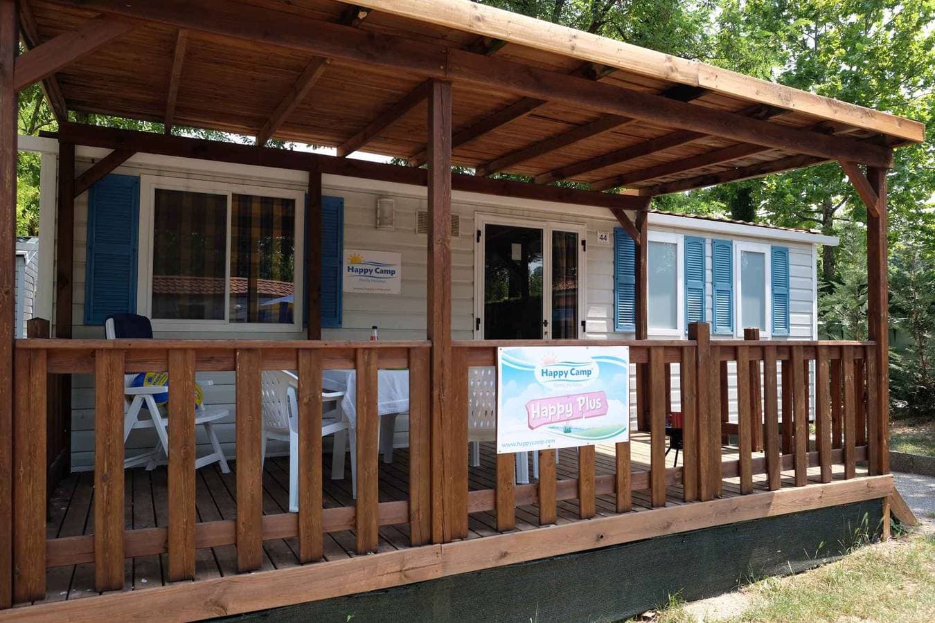 Foto 9 von 46: Mobilehome mit Klimaanlage, Terrasse und Pool