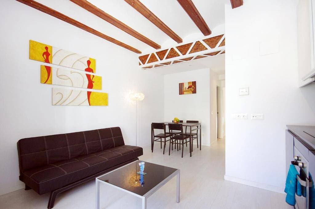 Foto 6 von 16: Reizendes Apartment mit einem Schlafzimmer, Balkon und Aussicht in Valencia