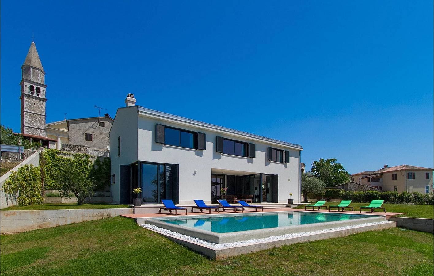 Foto 8 von 68: Modernes 2-Zimmer-Apartment mit Pool und Parkplatz in der Nähe der Sehenswürdigkeiten von Visnjan