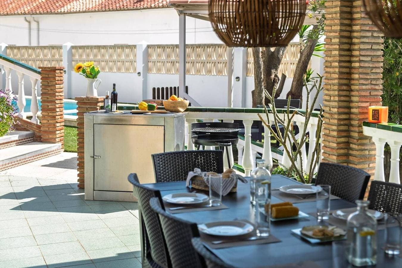 Foto 7 von 42: Villa „Garten mit Pool, Billard“ mit Meerblick, WLAN und Klimaanlage