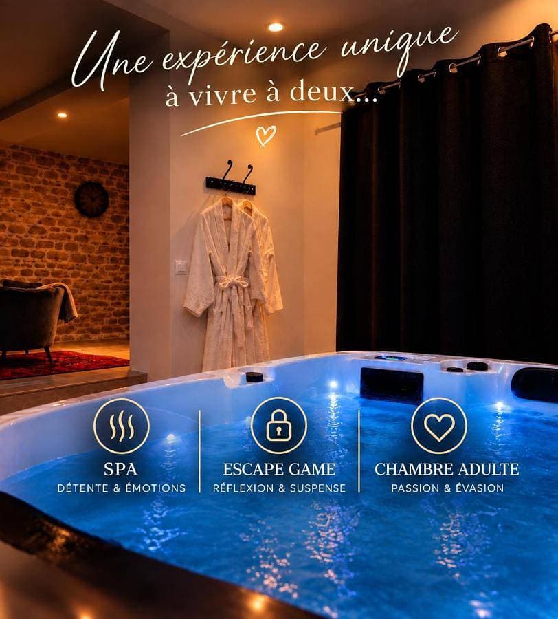 Jacuzzi privé - Escape Game et Chambre Secrète 77 1