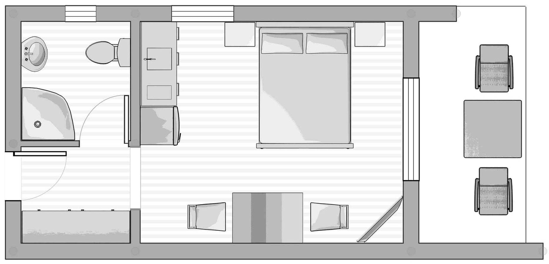 Foto 9 von 30: Studio nur 50 m vom Strand mit Meerblick