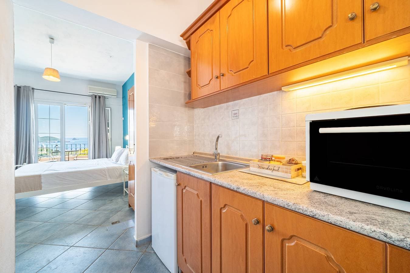 Foto 8 von 22: Hotel-Apartment "Spyridoula Studio 3" mit Meerblick, Gemeinschaftspool und WLAN