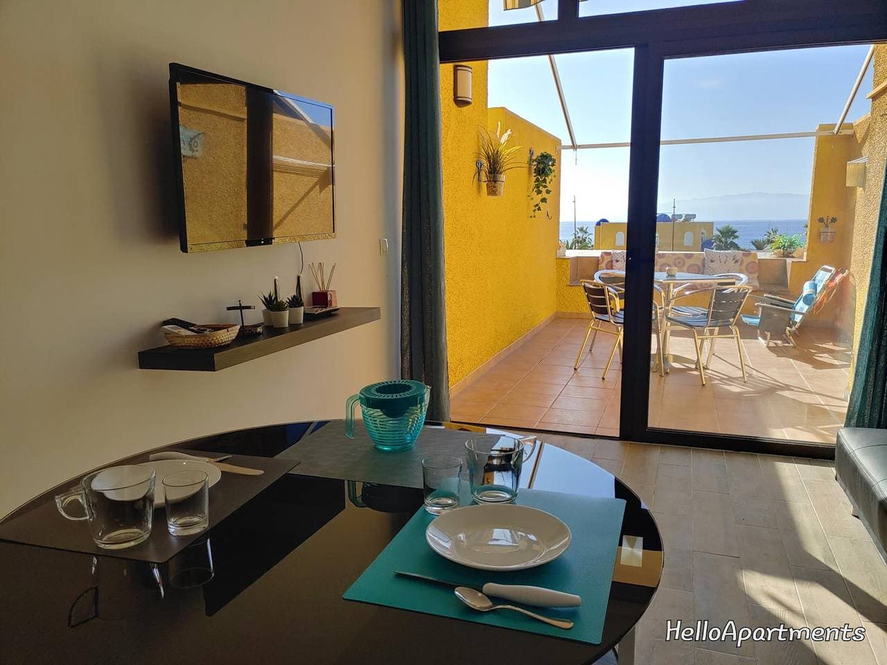 Foto 11 von 25: Schöne Wohnung in Playa de La Arena mit Pool und Terrasse, nahe Los Gigantes
