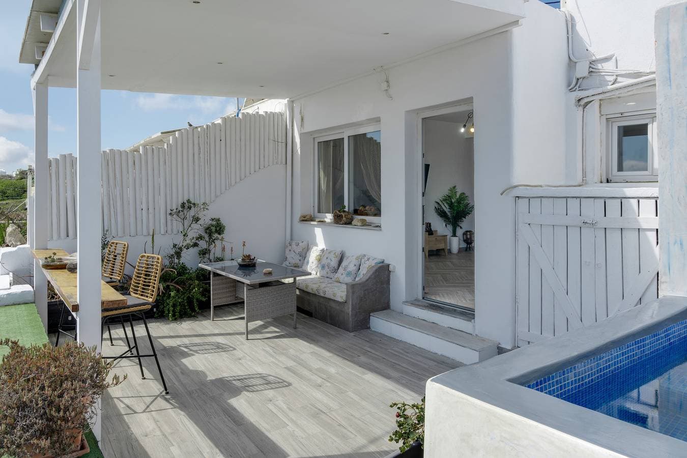 Foto 3 von 31: Ferienhaus 'Santoneta Villa Imerovigli' mit Meerblick, Wi-Fi und Klimaanlage