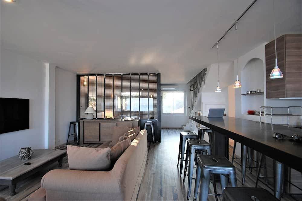 Foto 13 von 30: Große Maisonette 150m2 12 Personen Füße im Wasser, herrlicher Meerblick