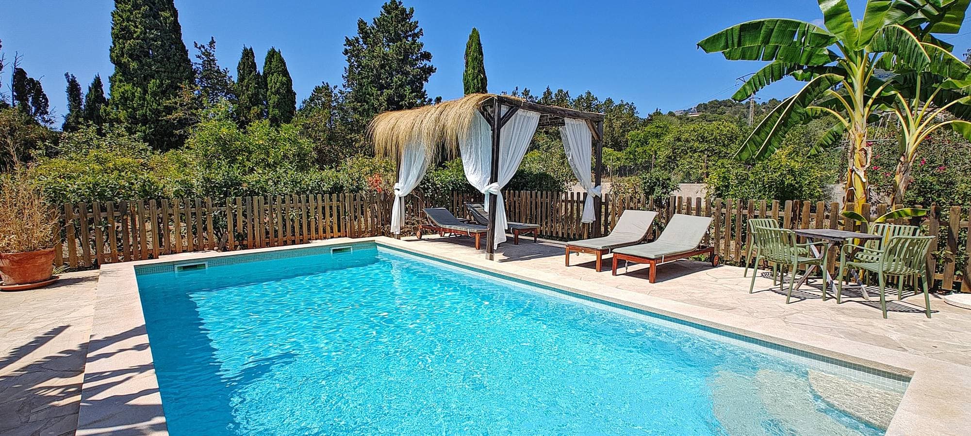 Foto 2 von 39: Ferienhaus 'S'abeurada mit Pool in Sóller', Bergblick, WLAN & Klimaanlage