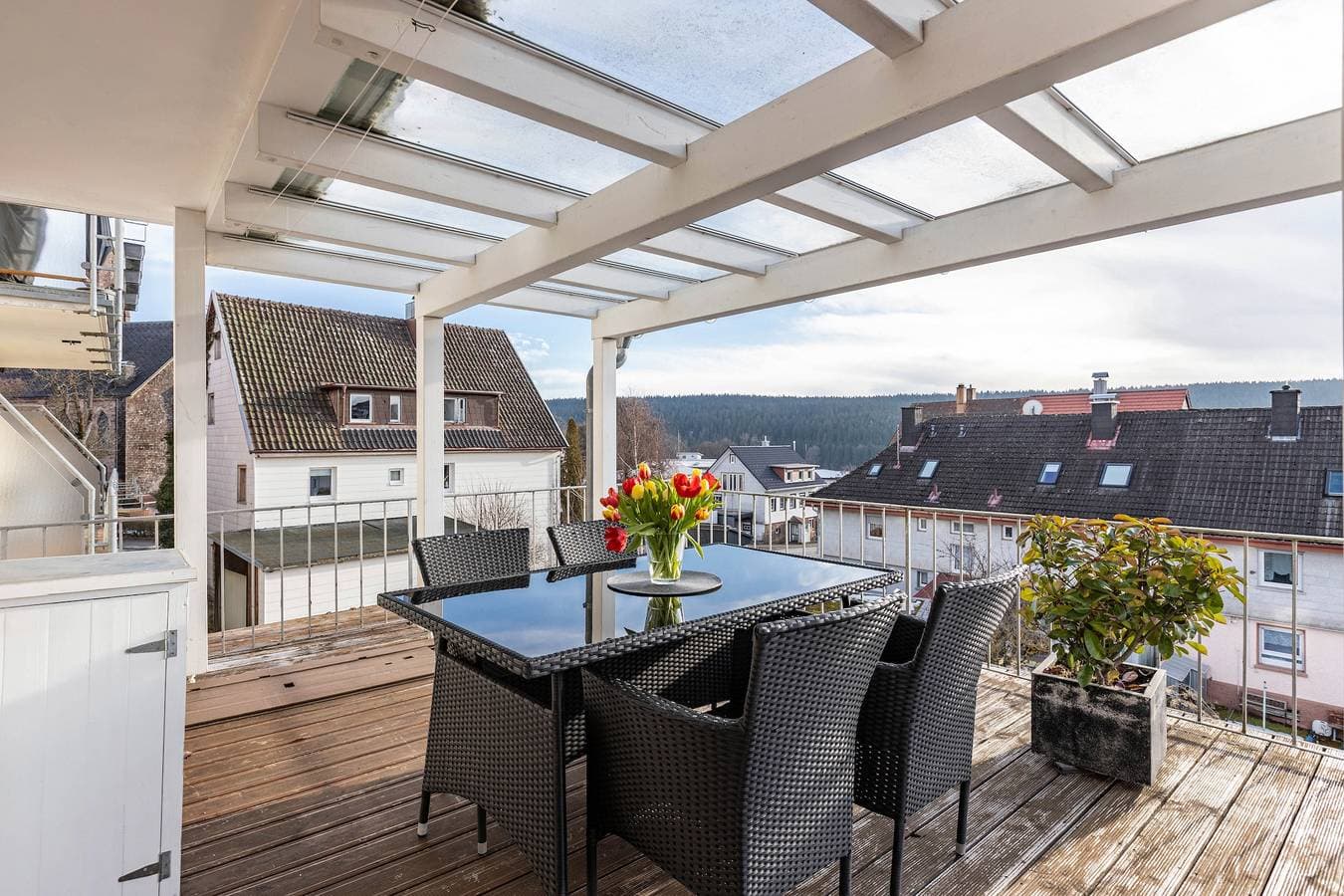 Foto 2 von 21: Apartment 'Terrassenblick' mit Bergblick, privater Terrasse und WLAN