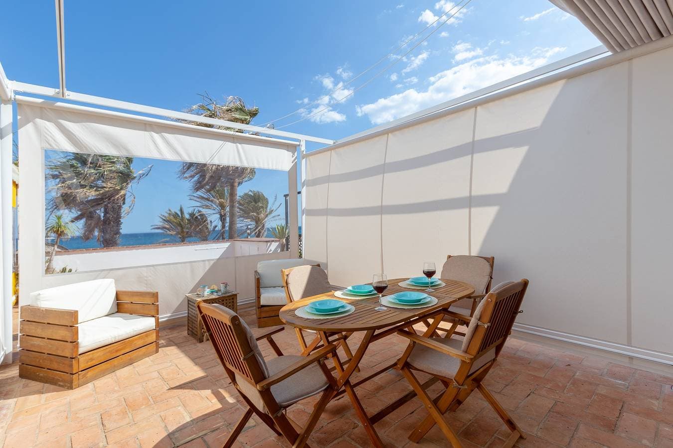 Foto 8 von 34: Studio-Apartment "Santa Ana Beach and Fun" mit Meerblick, WLAN & Terrassen