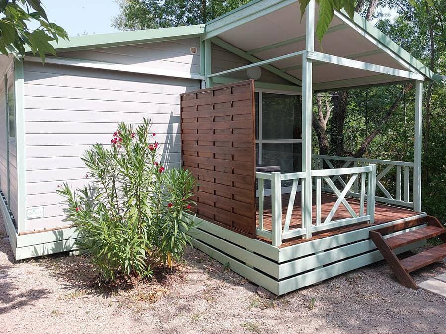 Foto 8 von 48: Camping des Sources - Chalet 4 personen - Némo 20 m²