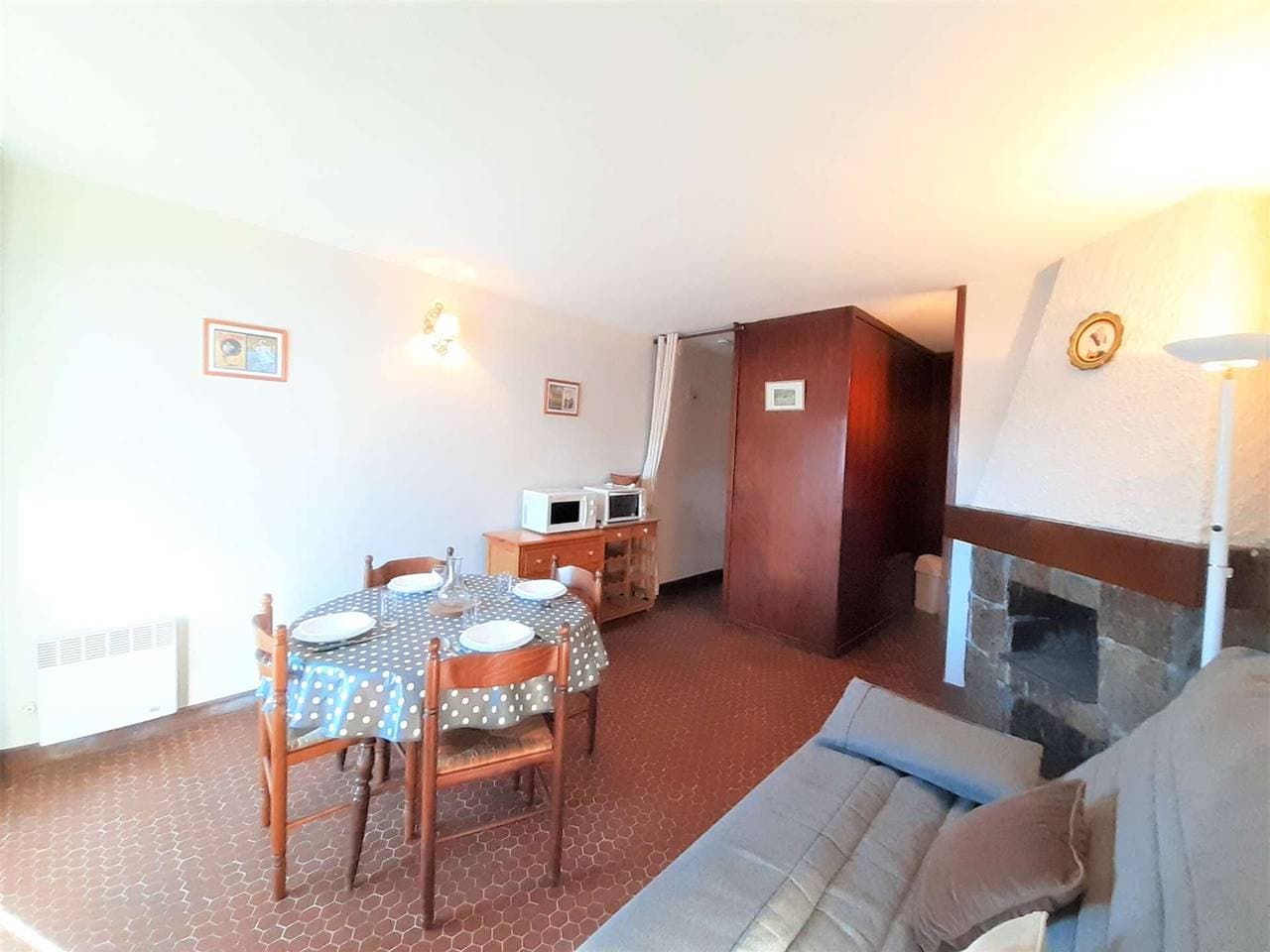 Foto 5 von 12: Gemütliches Studio für 4, Balkon, ausgestattete Küchenzeile, Pla D'Adet