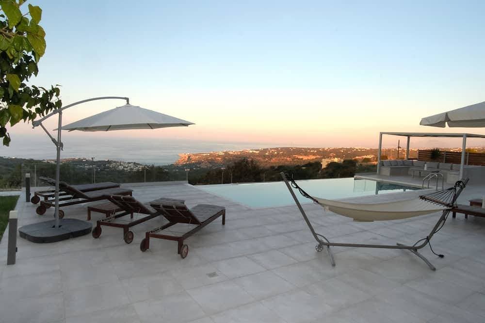 Eva Villas East, mit privatem Pool und Panoramablick auf das Meer 1