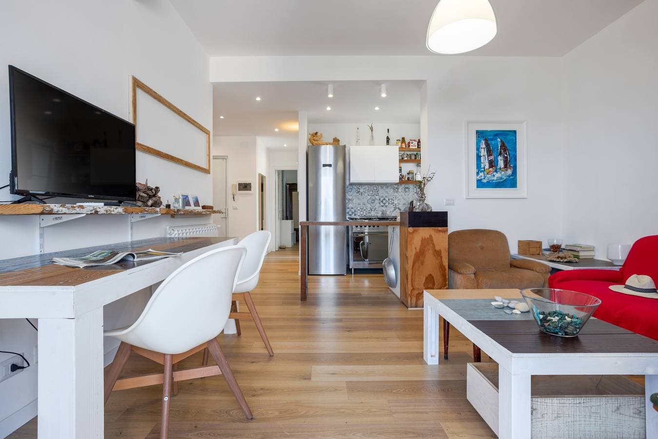 Foto 4 von 22: Ferienwohnung "Mit Blick auf das Meer" in Strandnähe mit 2 Balkonen und WLAN