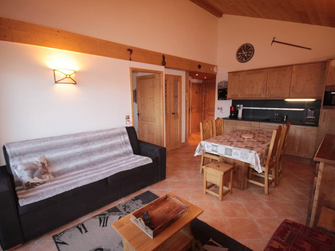 Les Saisies-Bisanne 1500: 3-Zimmer-Wohnung mit Poolzugang, Parkplatz, Haustiere erlaubt 1