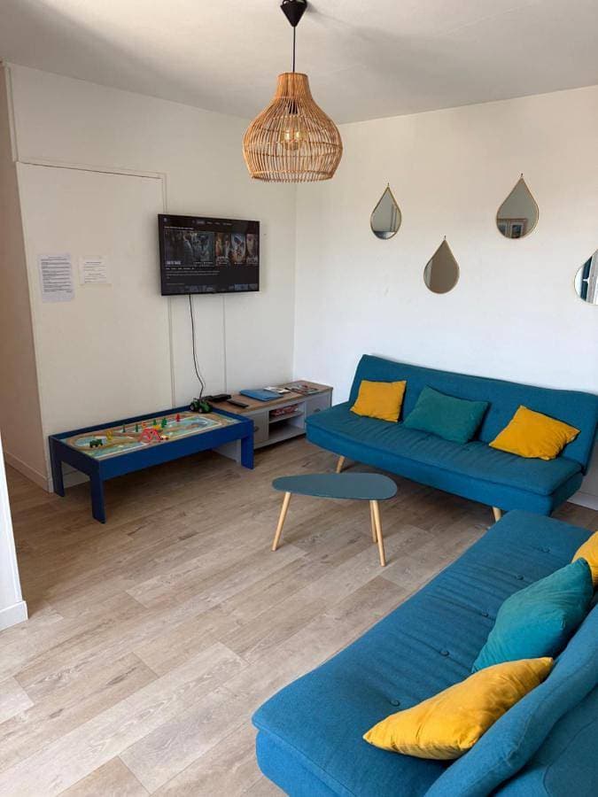 L EFFET MER 70M2 avec 2 chambres doubles avec Parking 1 voiture GRATUIT, NETFLIX disponible, Lits faits à l arrivé Serviettes de toilettes fournies 1