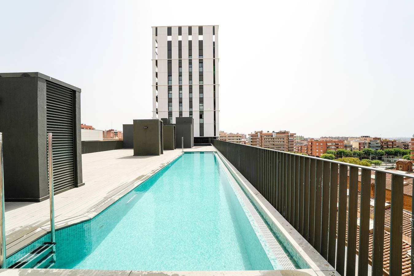 Sunsets and the pool in Barcelona 1
