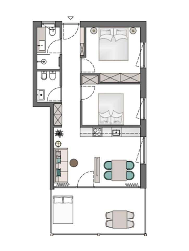 Foto 7 von 19: Two-Bedroom Apartment
