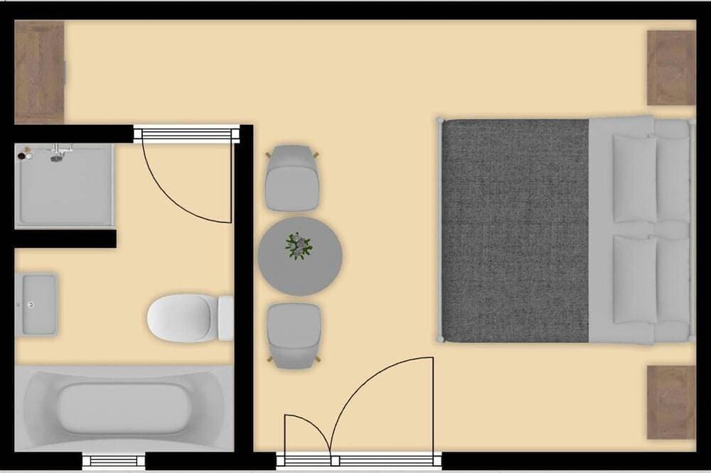 Foto 5 von 12: Zimmer „Naranja“ mit Gemeinschaftspool, WLAN und Klimaanlage
