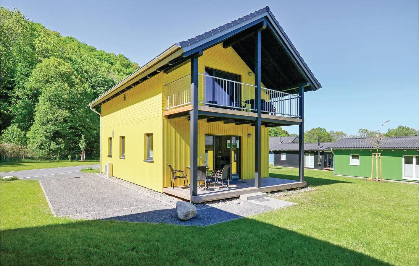 Gemütliches Sauna-Apartment in der Nähe von Skilift & Fluss, Parkplatz, Terrasse 1