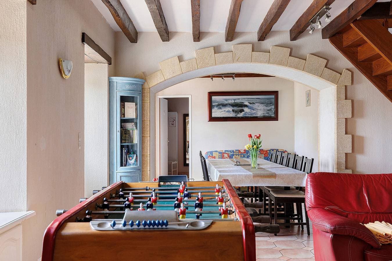 Foto 4 von 33: Ferienhaus 'Ô Gîte Bleu' mit Hallenbad, Spielraum und Platz für bis zu 16 Personen
