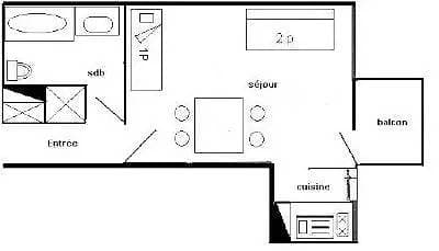 Foto 7 von 10: Studio 3 pers Les Hameaux I - 234H1 - Spanien