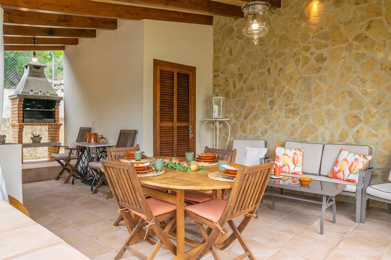 Foto 4 von 53: Ca Na Rosa (De Selva) - Apartment mit privatem Pool und Garten in der Nähe der Berge. WiFi gratis