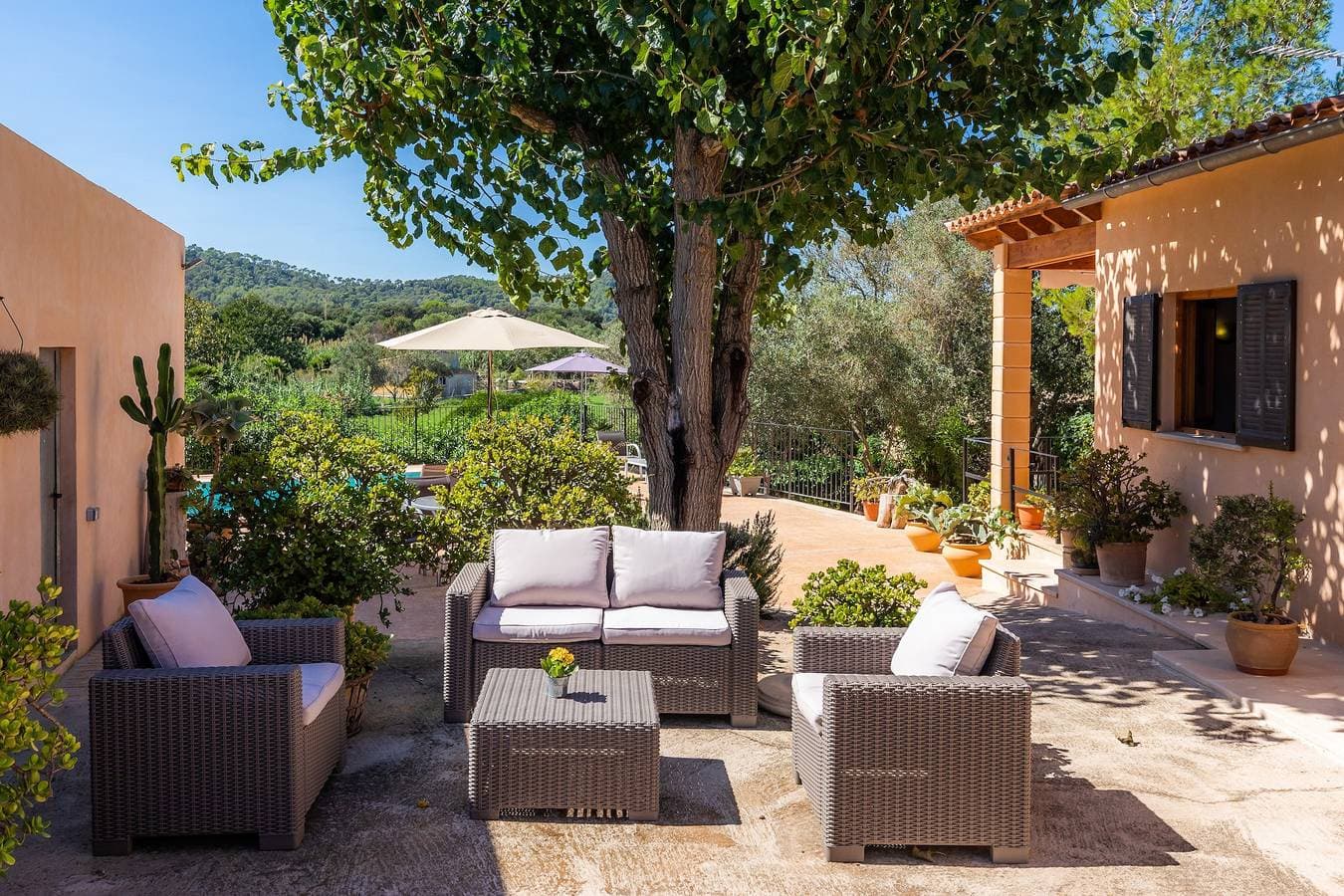 Foto 7 von 36: Antike Finca Es Clonenell mit WLAN, Garten, Terrass und Pool; Parkplätze vorhanden, Haustiere erlaubt