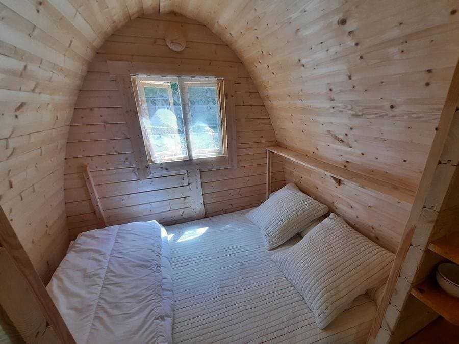 Foto 5 von 16: Camping Les Tilleuls - Tiny house 4 personen - Hütte Perce Neige