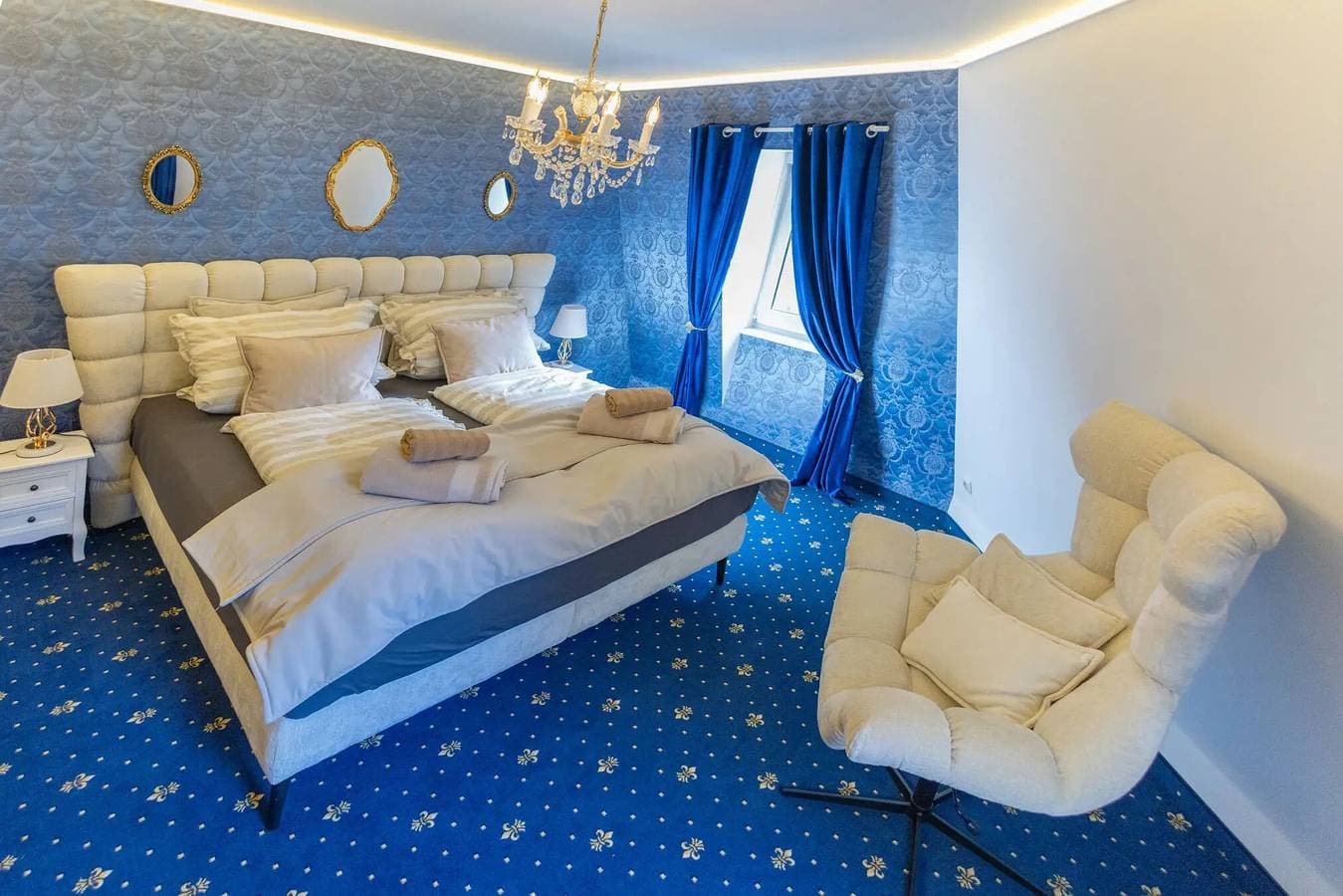 Foto 4 von 25: Ferienwohnung Nachtigall im Schlössle Seeburg – stilvoll wohnen in der Schwäbischen Alb