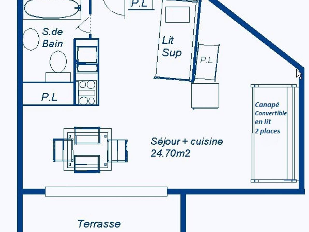 Foto 9 von 10: 3*** Studio in Aussois mit Terrasse, WLAN, Haustiere erlaubt