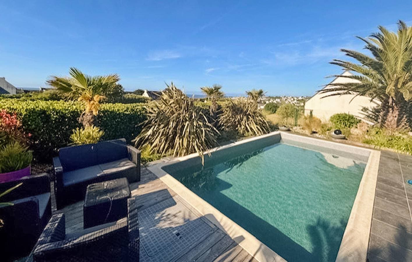 Foto 10 von 26: Apartment mit Meerblick, Pool und Parkplatz, 2 km zum Strand
