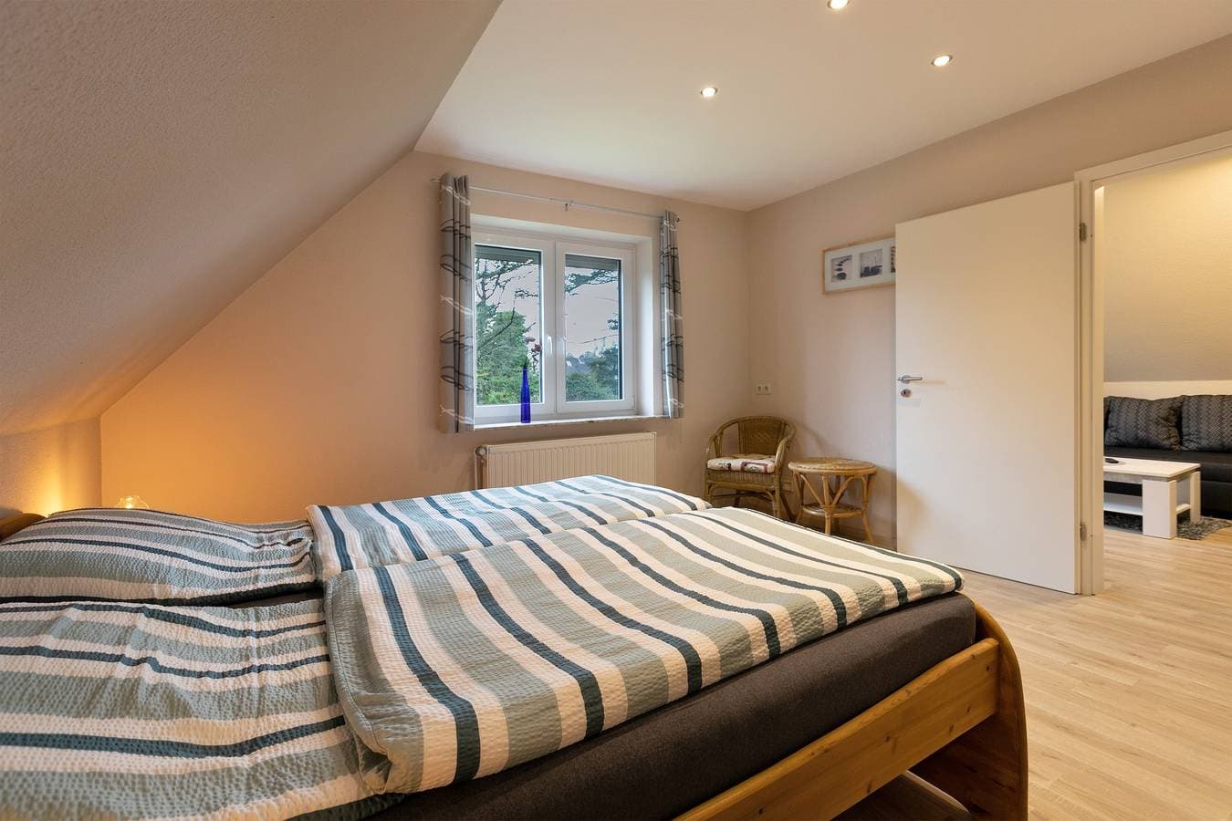 Foto 11 von 20: Ferienwohnung 'Meisennest' mit Privatterrasse, Gemeinschaftsgarten und Wi-Fi