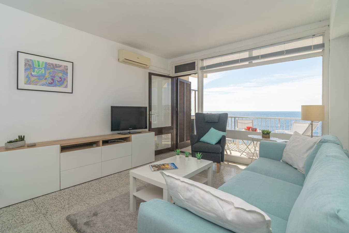 Foto 10 von 27: Mar Blava - Charmantes Apartment mit Gemeinschaftspool und Meerblick und gratis W-Lan.