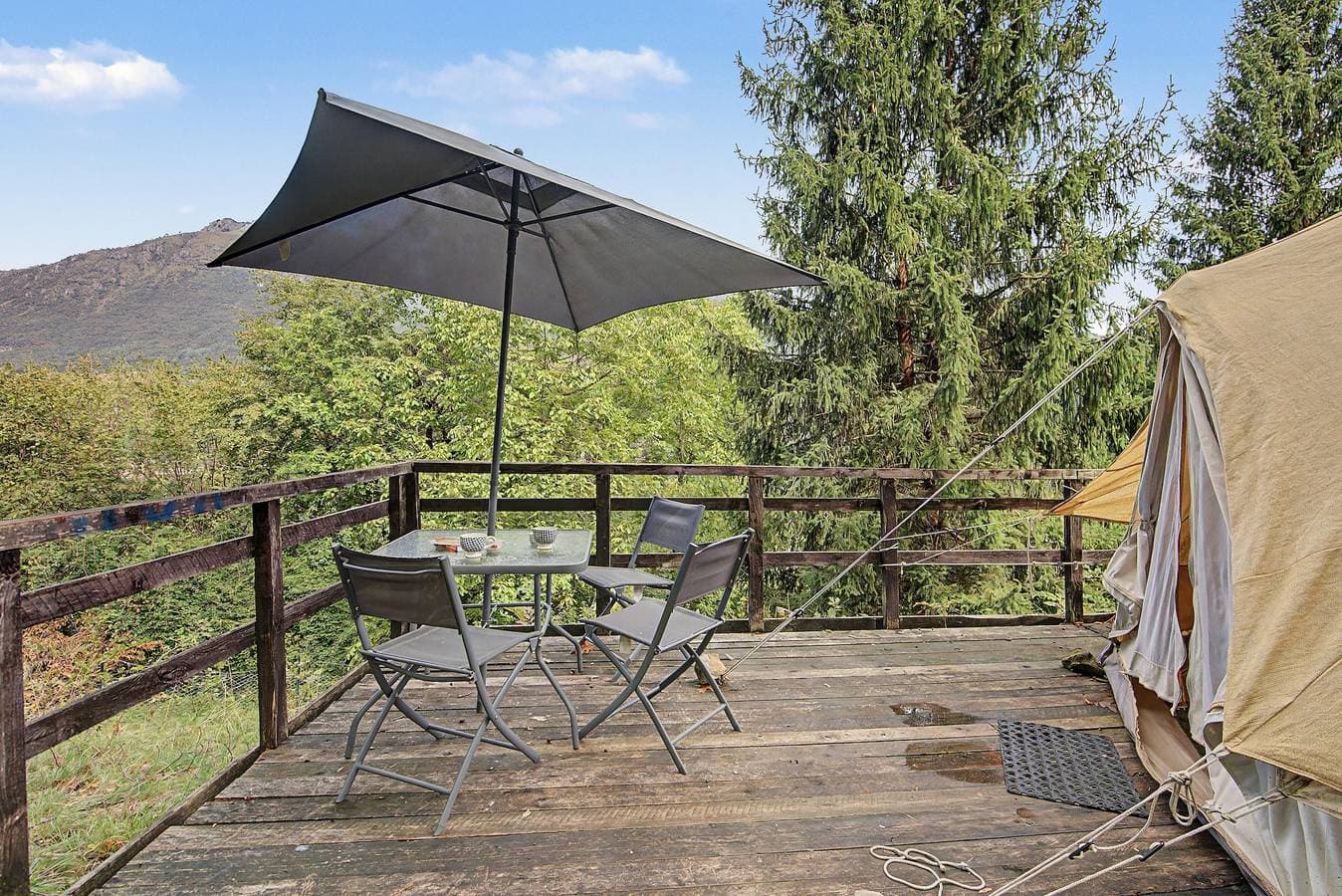 Foto 2 von 21: Glamping C Selva Tenda Quercia mit BBQ, Gemeinschaftspool und WLAN