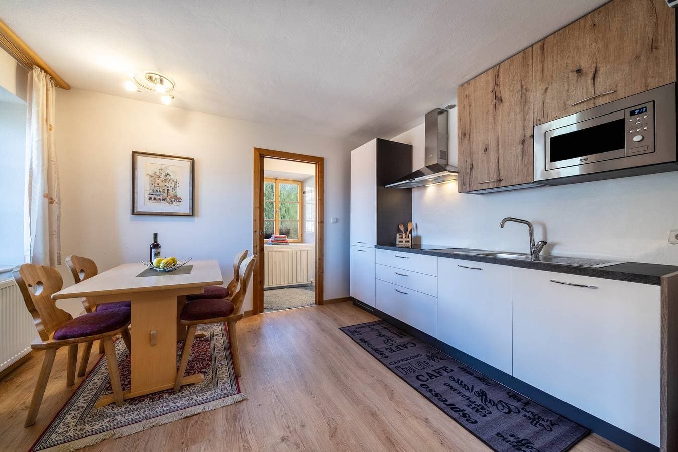 Foto 3 von 25: Ferienwohnung Brunjaunhof mit Bergblick, privater Terrasse und Gemeinschaftsgarten
