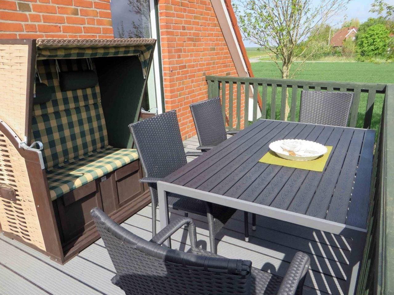 Foto 9 von 24: Ferienwohnung Austernfischer mit Gemeinschaftsgarten, Balkon und WLAN