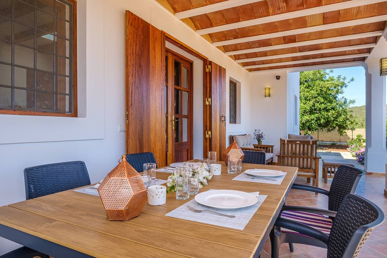 Foto 4 von 25: Ibizenkische Finca mit Veranda, Gemüsegarten, Sonnenterrasse und WLAN