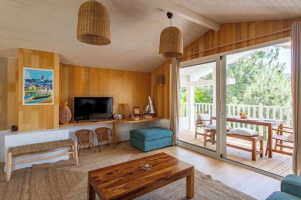 Foto 10 von 22: Villa des Sables: Cosy Apartment with Bassin View and Balcony