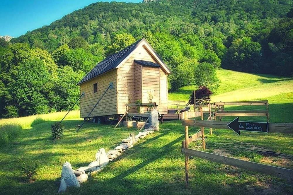 Foto 8 von 23: Kabine-Hütte-Ensuite mit Dusche-Bergblick