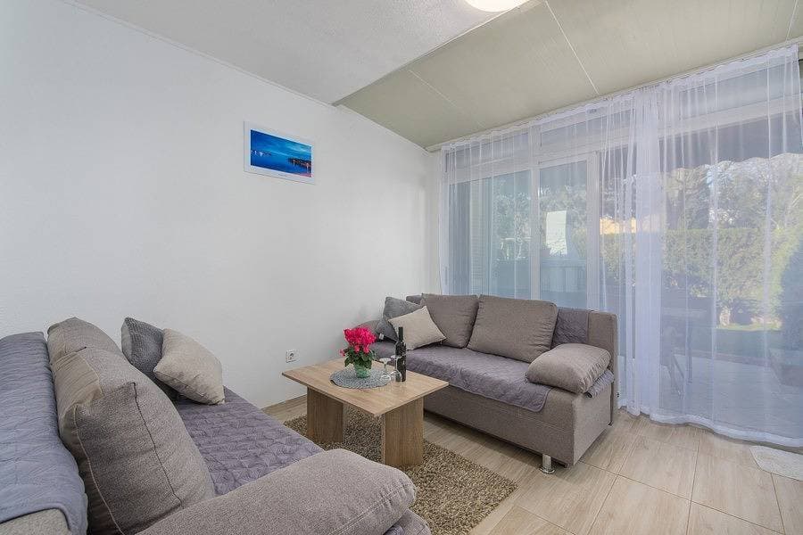 Foto 12 von 22: Apartment fur 4 Personsn im Erdgeschoss, mit Garten und Grill.