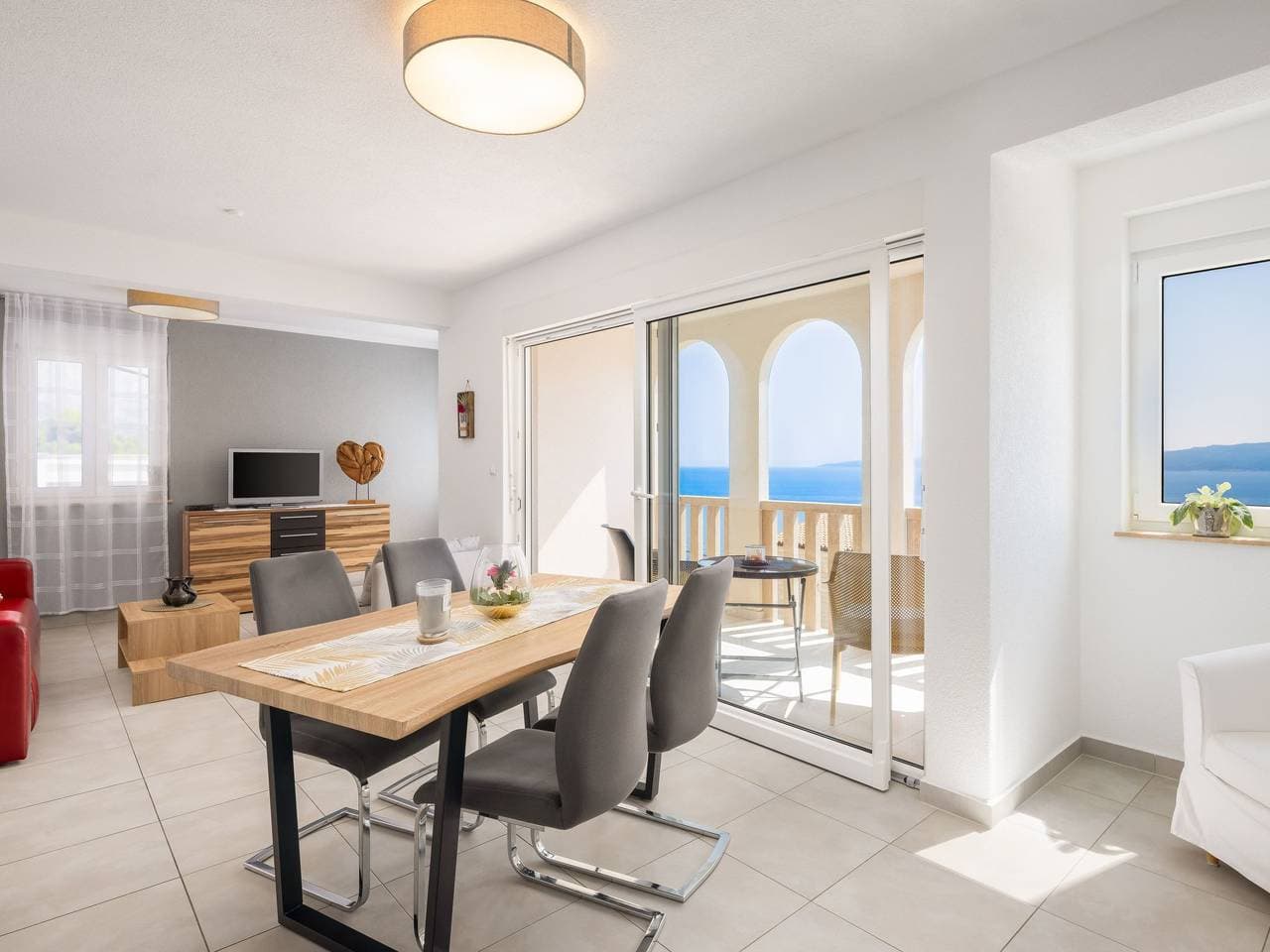 Foto 5 von 56: Moderne, helle Ferienwohnung mit Meerblick