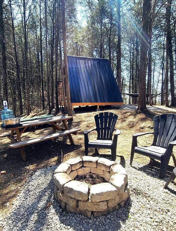 GlampVentures -Lady A-frame Glamping Cabin @Nolichucky River near Smoky Mtns. 1