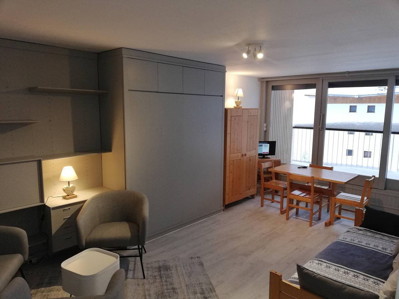 Ski-In Studio mit Parkplatz in Courchevel 1