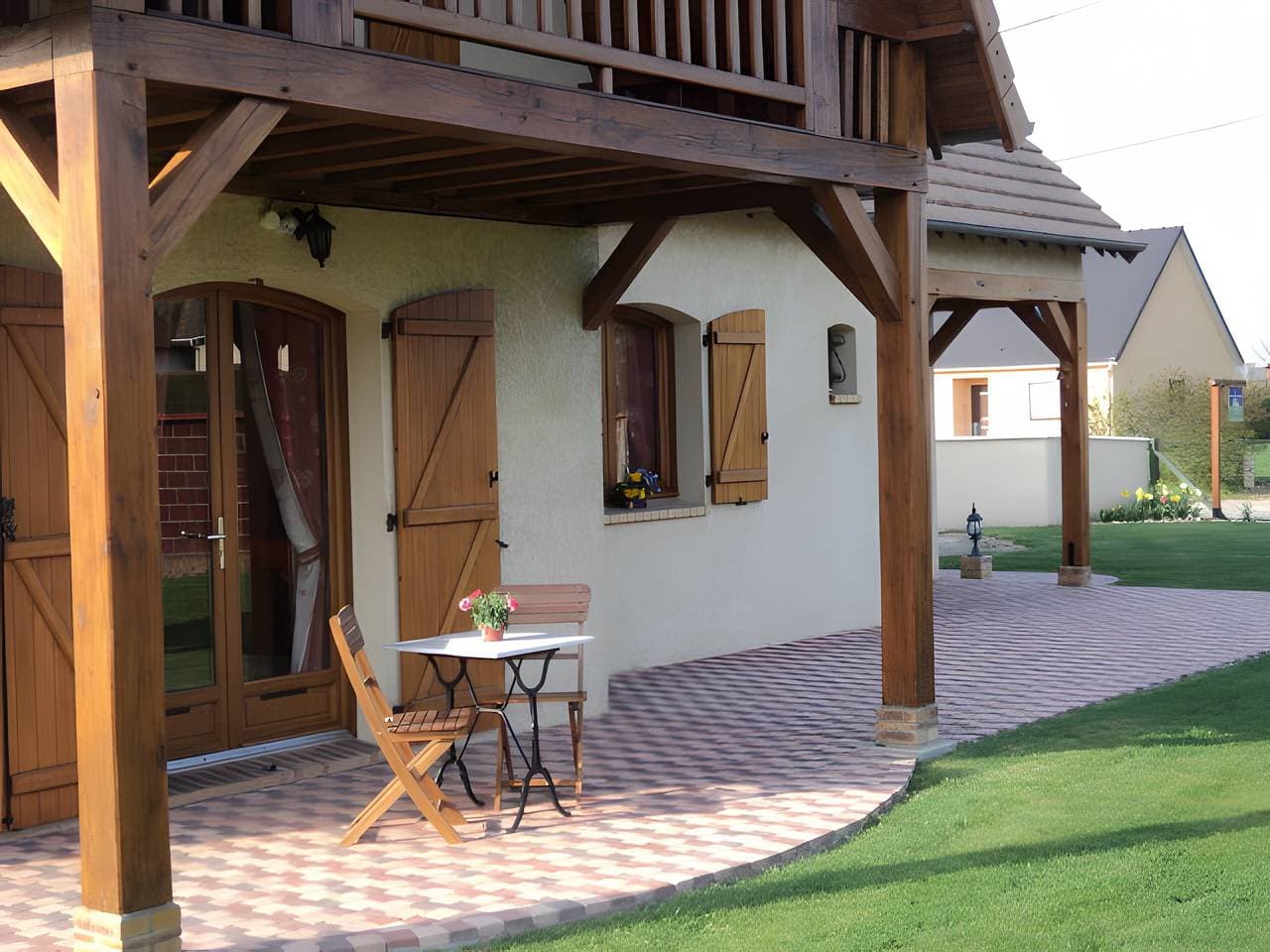 Foto 7 von 11: Gästezimmer „Le Logis du Mesnil“ mit Terrassen, Gemeinschaftsgarten und WLAN