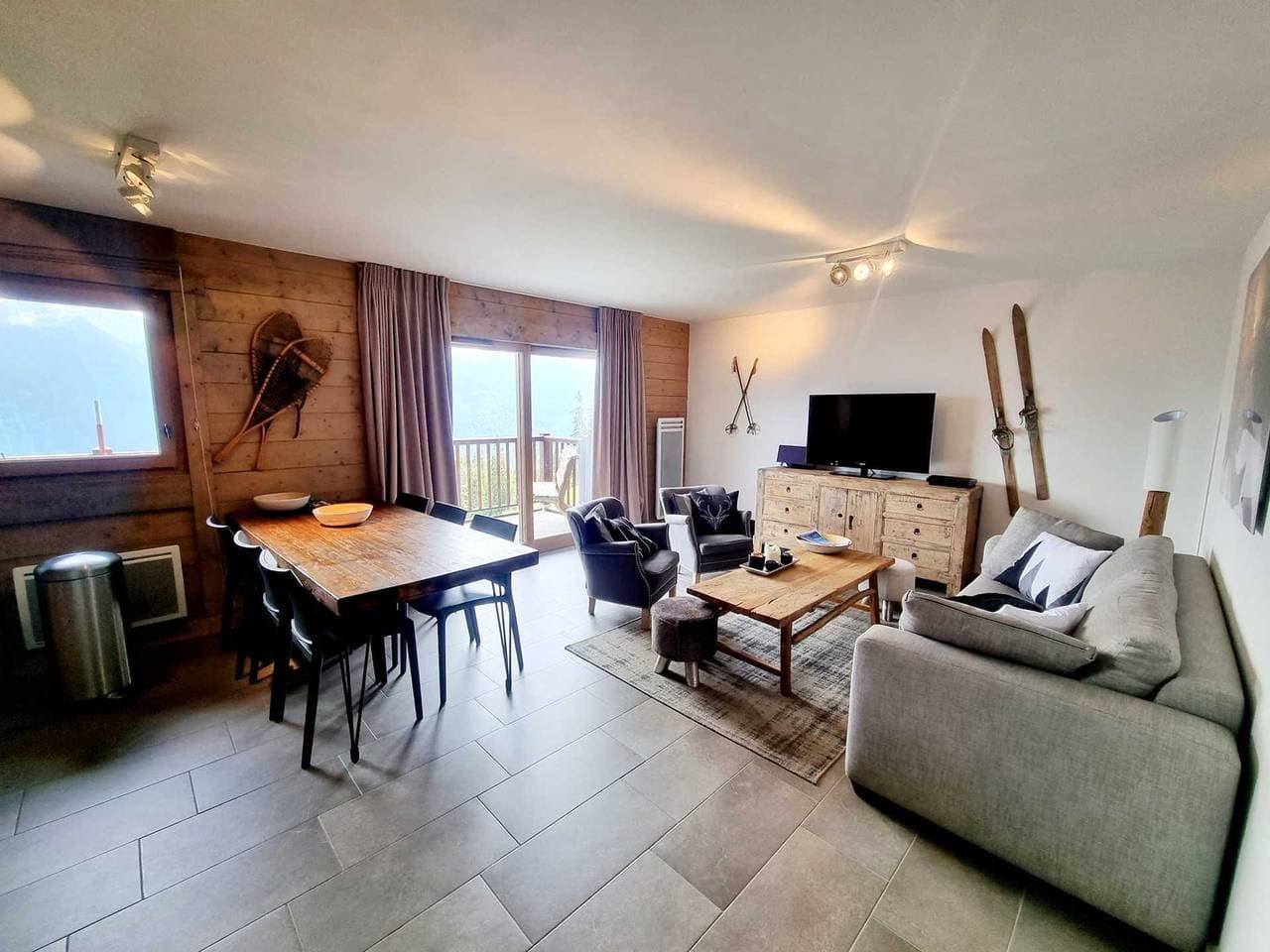 Foto 7 von 22: Maisonette-Apt für 8 mit Pool und Parkplatz, Les Saisies