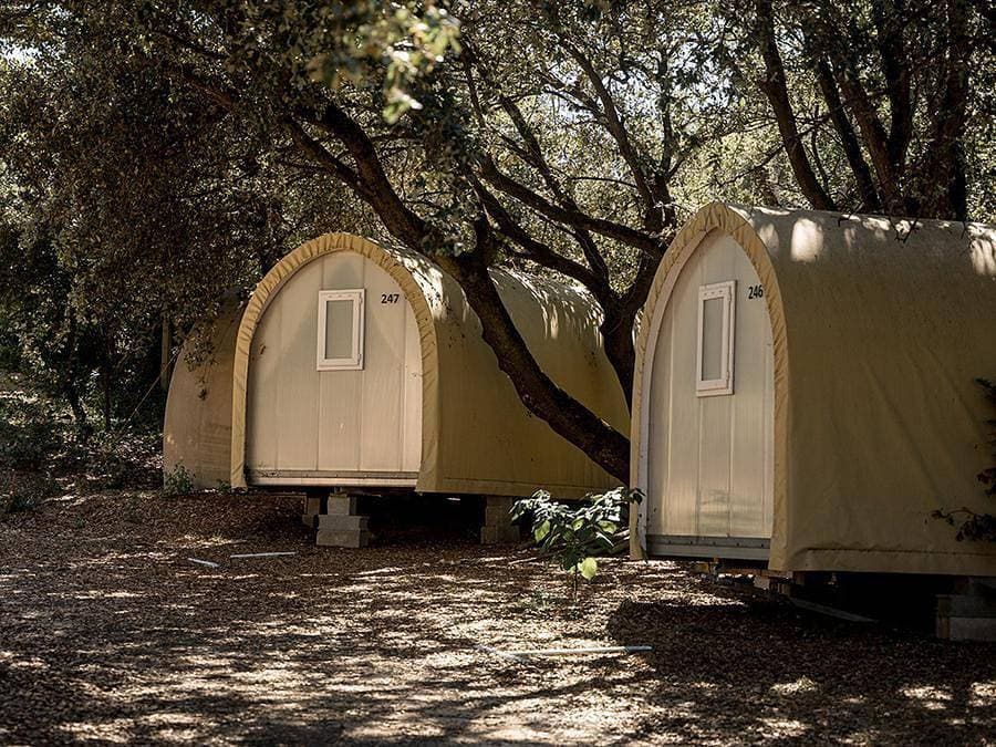 Foto 3 von 32: Camping Les Flots-Atlantique Village 2  - Bungalowzelt 4 personen - Coco Sweet| Ungewöhnlich