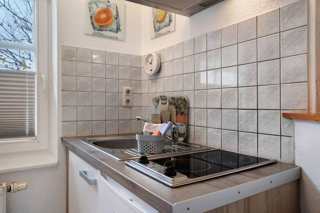 Foto 8 von 19: Einzimmerapartment 'Bäckerhus - Ferienwohnung 3' mit Gemeinschaftsterrasse und Garten