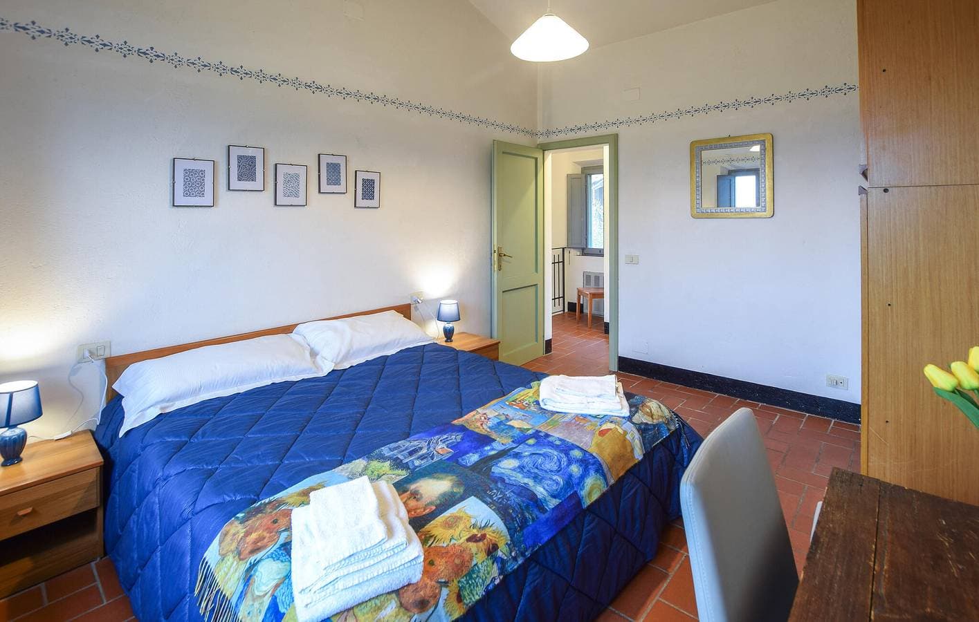 Foto 6 von 35: Idyllische 90 qm große Ferienwohnung mit Parkplatz, Garten und Pool in Paciano