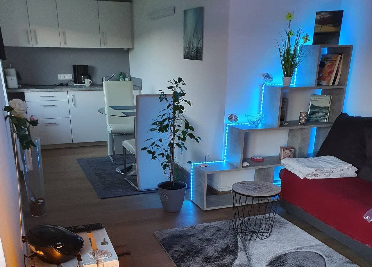 Foto 7 von 13: Ferienwohnung Seegarten - Souterrain Ferienwohnung, 50qm, 1 Schlafnische, 1 Schlafcouch. 1-2 Personen